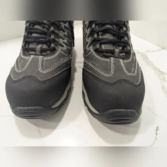 Hytest Unisex Poron XRD Leather Shoes still toe black safety shoes boots sz 9.5W