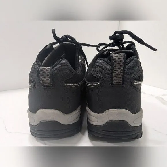 Hytest Unisex Poron XRD Leather Shoes still toe black safety shoes boots sz 9.5W