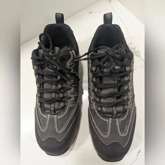 Hytest Unisex Poron XRD Leather Shoes still toe black safety shoes boots sz 9.5W