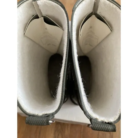 Ilse Jacobsen Rub15 Rain Boots Tie 41 Army Green Mid Calf Rubber 9.5-10