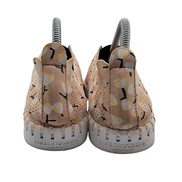 Ilse Jacobsen Tulip 139 Adobe Rose Fabric Perforated Slip On Sneakers Womens 11