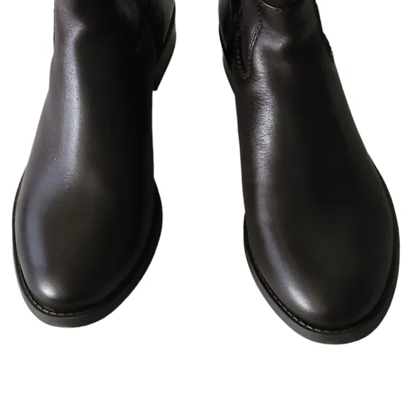 INC Womens Fawne Brown Leather Knee High Riding Boots New