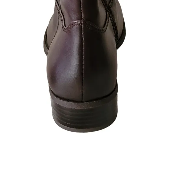 INC Womens Fawne Brown Leather Knee High Riding Boots New