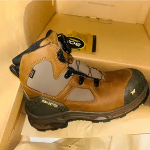 Irish Setter Men's Brown and Black steel toe boots