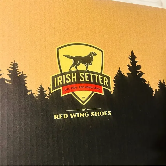 Irish Setter Men's Brown and Black steel toe boots