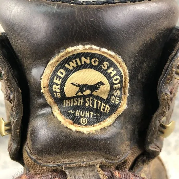 Irish Setter Mens Size 8.5 E2 Trailblazer Brown Leather Waterproof Hunting Boots