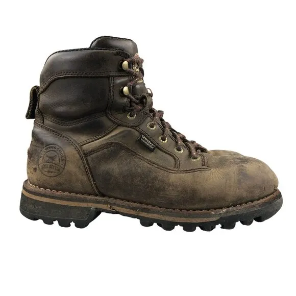 Irish Setter Mens Size 8.5 E2 Trailblazer Brown Leather Waterproof Hunting Boots