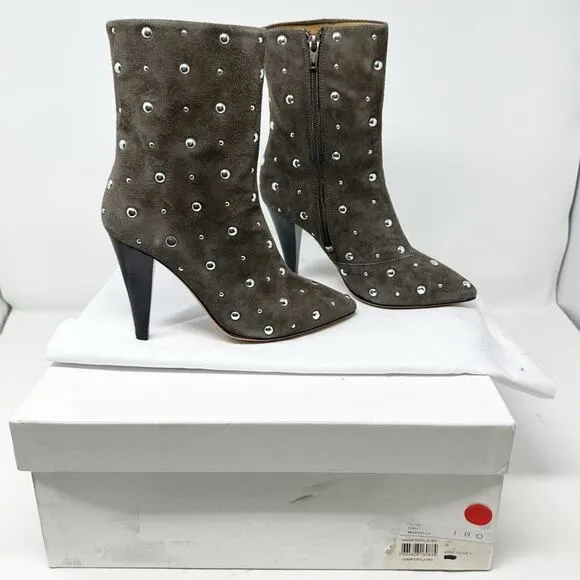 IRO Fernila Suede Studded Boots NWT in Size 6