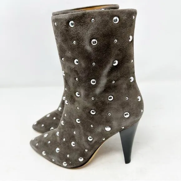 IRO Fernila Suede Studded Boots NWT in Size 6