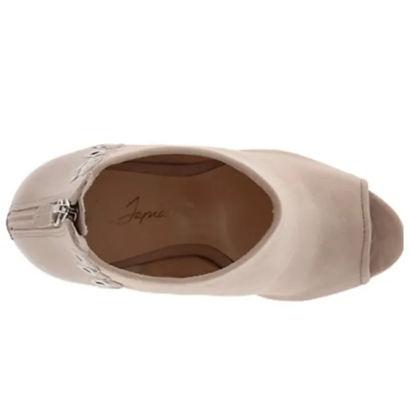 Isa Tapia Suede Heels Shoes Open Toe NWT