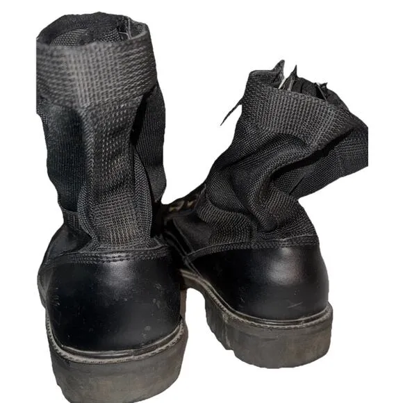 Itasca Interceptor Tactical Combat Work Boots Mens Size 11 Black Zipper And Lace