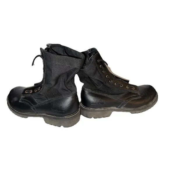 Itasca Interceptor Tactical Combat Work Boots Mens Size 11 Black Zipper And Lace