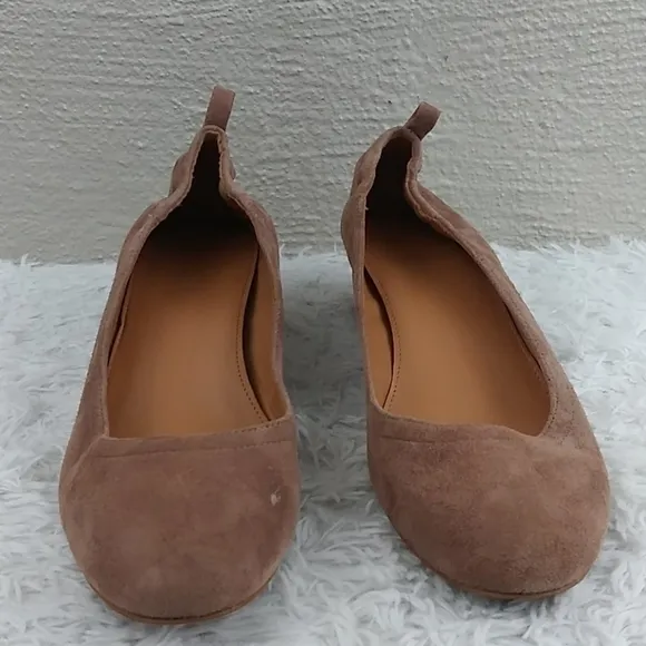 J. Crew Brown Suede Leather Almond Toe Low Blocked Heel Slip On Loafer Shoe
