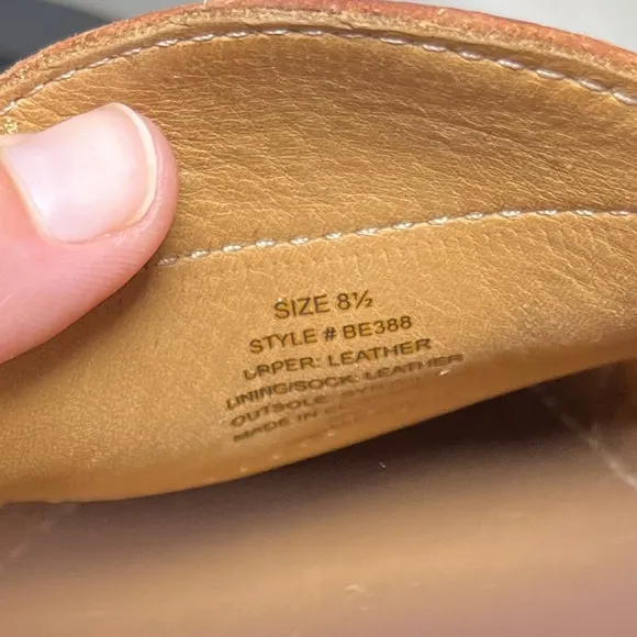 J Crew Camden Crepe-Sole Slip-On Loafer in Pebbled Leather BE388 sz 8.5