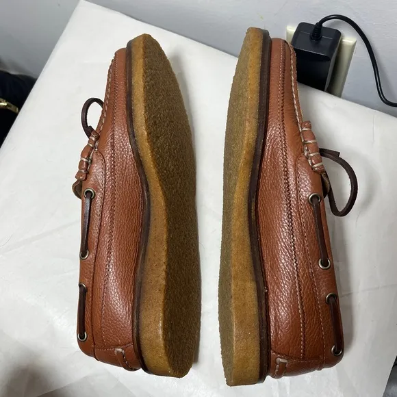 J Crew Camden Crepe-Sole Slip-On Loafer in Pebbled Leather BE388 sz 8.5