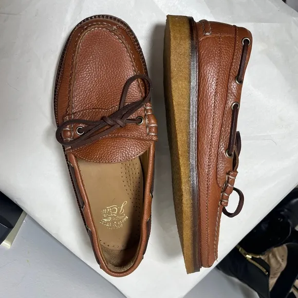 J Crew Camden Crepe-Sole Slip-On Loafer in Pebbled Leather BE388 sz 8.5