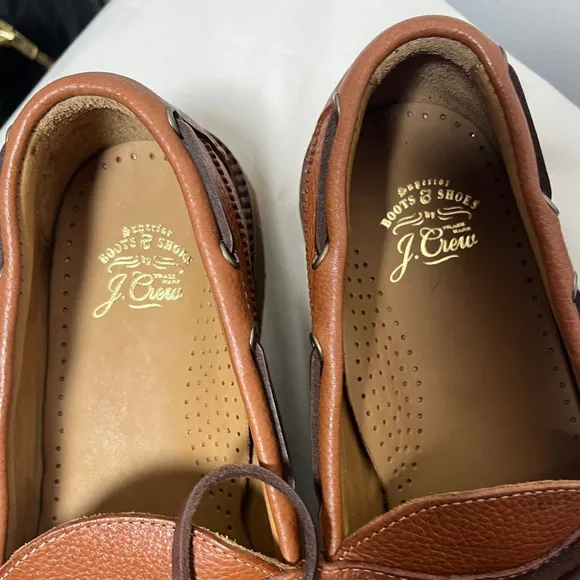 J Crew Camden Crepe-Sole Slip-On Loafer in Pebbled Leather BE388 sz 8.5