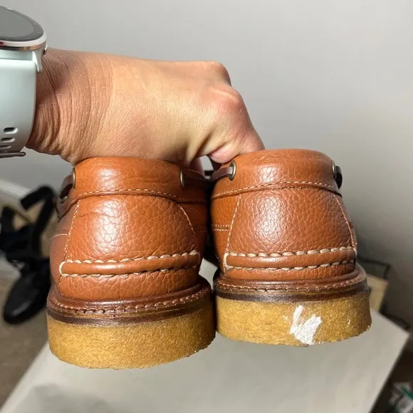 J Crew Camden Crepe-Sole Slip-On Loafer in Pebbled Leather BE388 sz 8.5