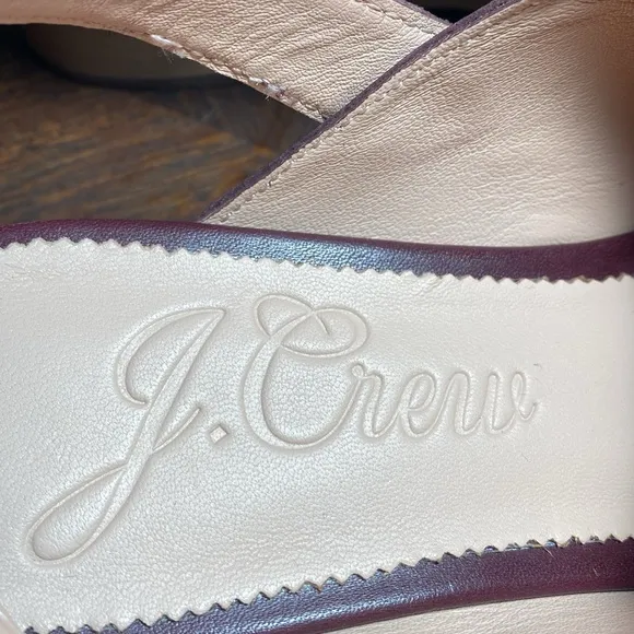 J Crew  Grace Leather Convertible Clogs In Port Wine Womens 8.5 New Other