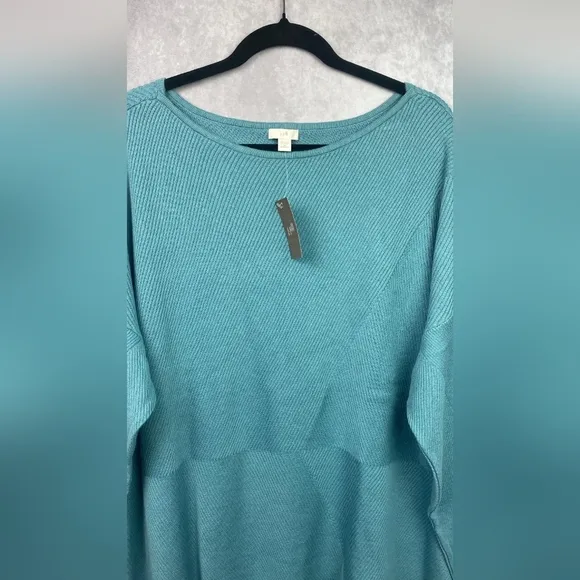 J Jill Blue Topaz Boat Neck Sweater Size 3X
