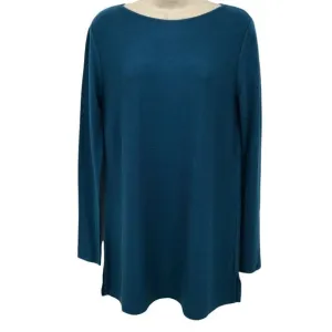 J. Jill Womens Long Sleeves Boat Neck Olivia Pullover Tunic Sweater Size XS
