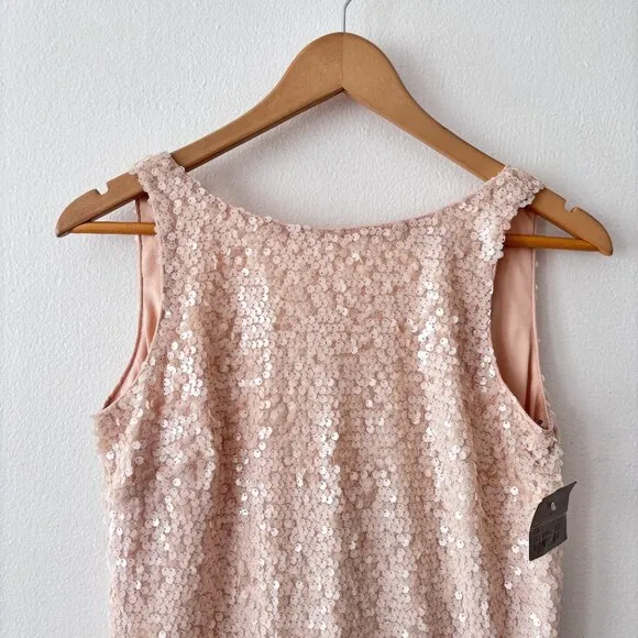 JAYGODFREY Betty Sequin Shift Dress in Blush
