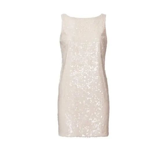 JAYGODFREY Betty Sequin Shift Dress in Blush