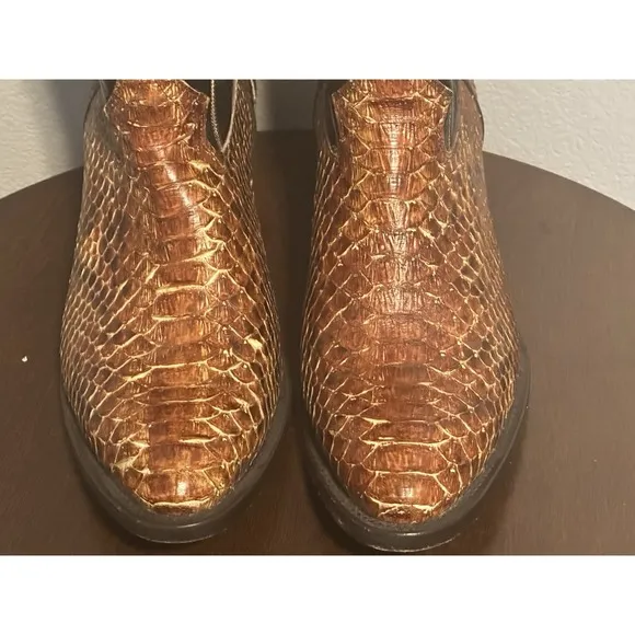 J.B. Dillon &quot;High Noon&quot; Python Snake Skin Western Mens Boots Size 11.5 JBR1003D
