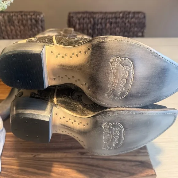 JB Dillon Reserve Women's Western Boots - Grey and White