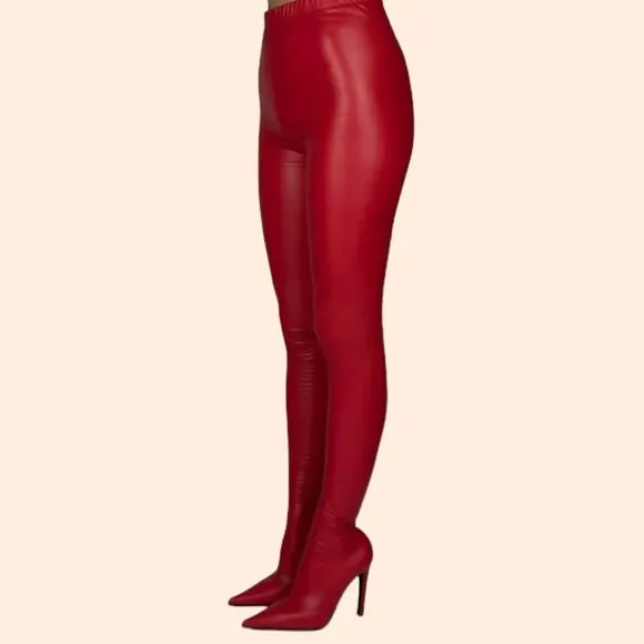 Jeffrey Campbell Pantalones Boots Red