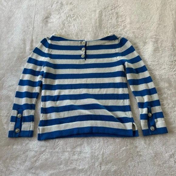 Jen's Pirate Booty Striped Nautical Crop Sweater