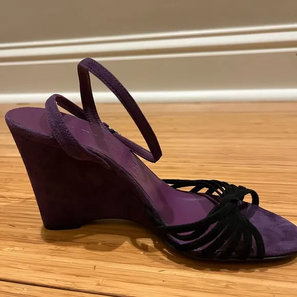 Jil Sander Women’s Suede Wedge Heel Shoes Size 36