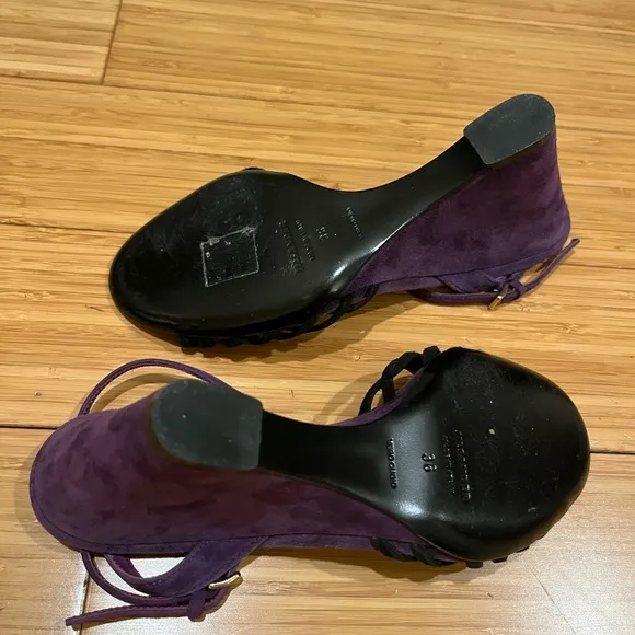 Jil Sander Women’s Suede Wedge Heel Shoes Size 36