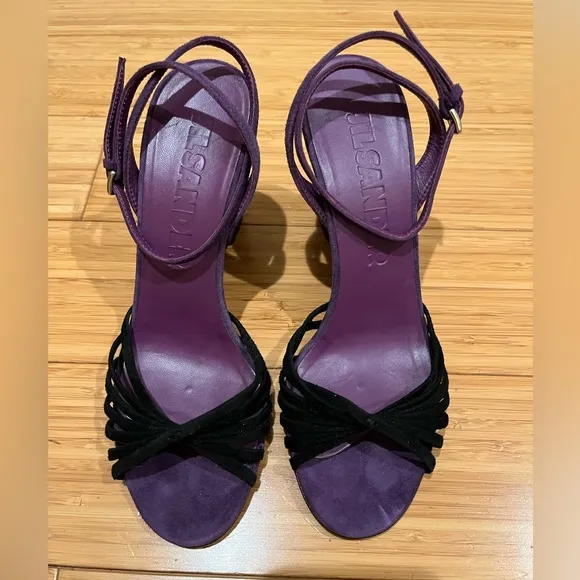 Jil Sander Women’s Suede Wedge Heel Shoes Size 36