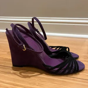 Jil Sander Women’s Suede Wedge Heel Shoes Size 36