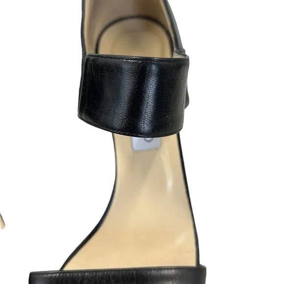 Jimmy Choo Black Leather‎ Open Toe Sandals Size 40 (EU)