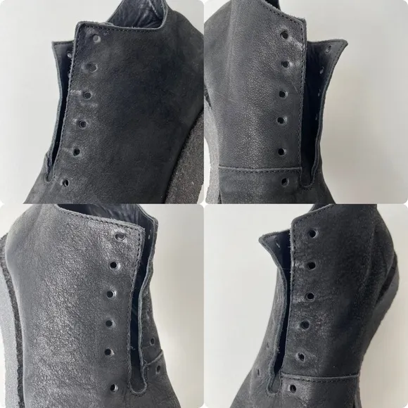 John Fluevog Black Coquihalla Crepe Sole Chukka Shoes Women’s 7