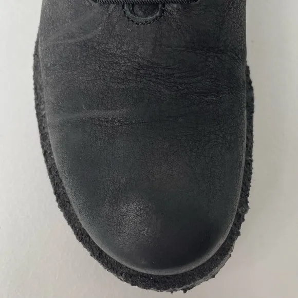 John Fluevog Black Coquihalla Crepe Sole Chukka Shoes Women’s 7
