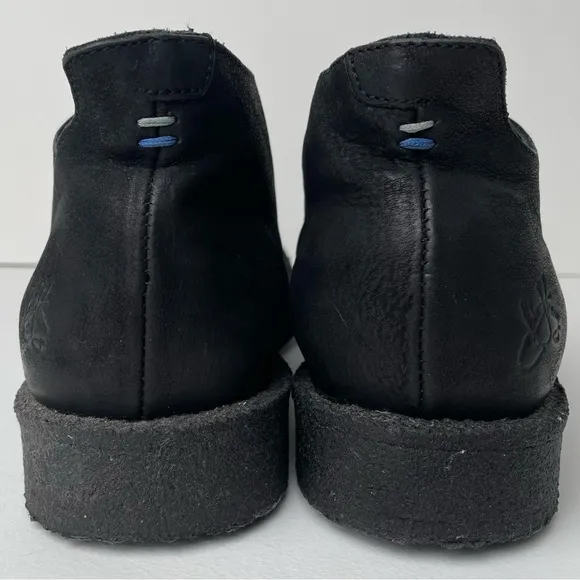 John Fluevog Black Coquihalla Crepe Sole Chukka Shoes Women’s 7