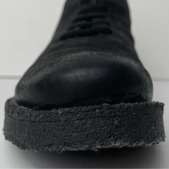 John Fluevog Black Coquihalla Crepe Sole Chukka Shoes Women’s 7