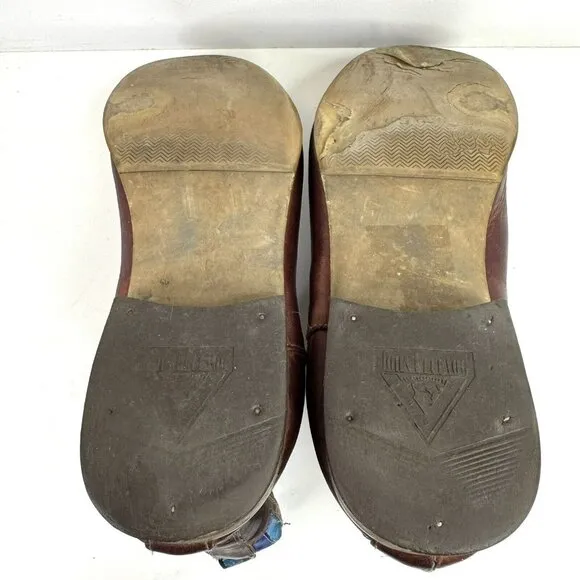 John Fluevog Mens Size 10 Chelsea Boots Radio RCI BBC Burgundy Leather Ankle