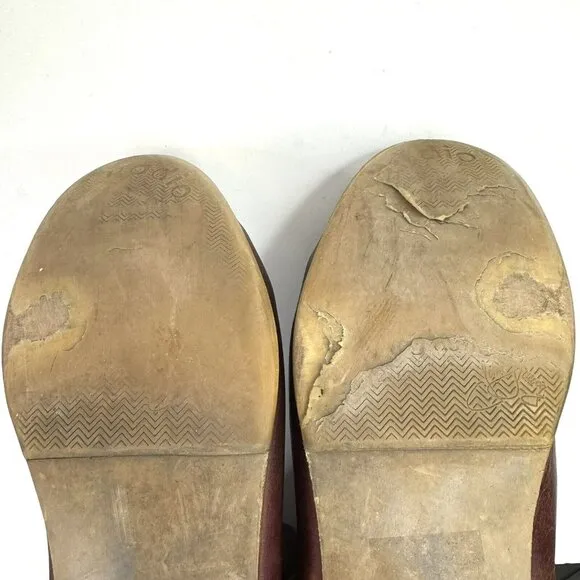 John Fluevog Mens Size 10 Chelsea Boots Radio RCI BBC Burgundy Leather Ankle