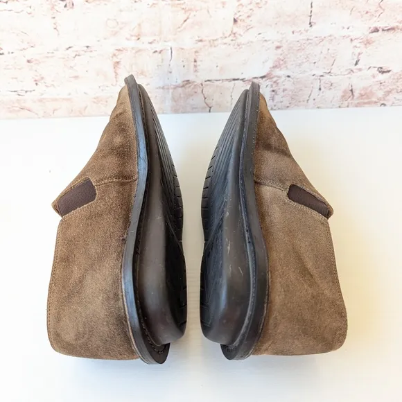 John Varvatos Brown Loafers with Suede Material and Slip-On Design