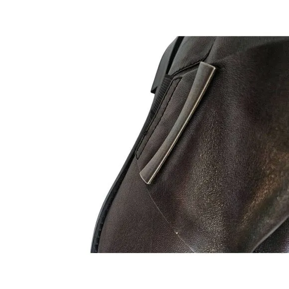 Johnson &amp; Murphy pewter colored  leather booties. Size 9.5.