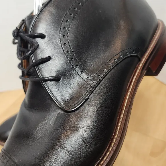 Johnston &amp; Murphy Black Sheepskin Leather Chukka Boots Mens Size 11.5M