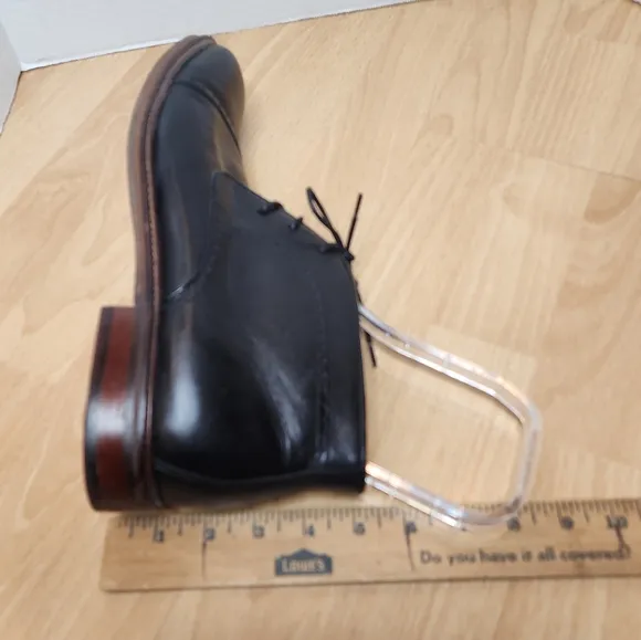 Johnston &amp; Murphy Black Sheepskin Leather Chukka Boots Mens Size 11.5M