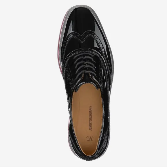 Johnston &amp; Murphy GRACELYN Lace Up Patent Oxford