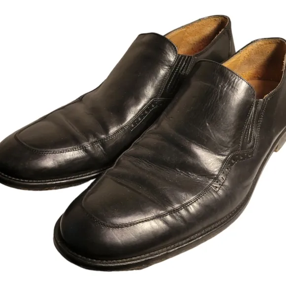 Johnston And Murphy Men's Stockton Venetian Dress Shoes Size 12 Handcrafted Made