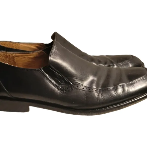 Johnston And Murphy Men's Stockton Venetian Dress Shoes Size 12 Handcrafted Made