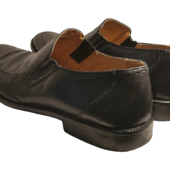 Johnston And Murphy Men's Stockton Venetian Dress Shoes Size 12 Handcrafted Made